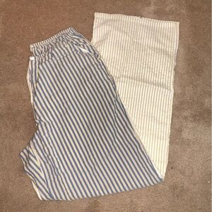 Aerie Off Duty Seersucker Wide-Leg Pant